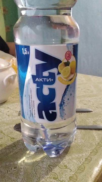 Фото - вода со вкусом лимона Acty+ акти плюс