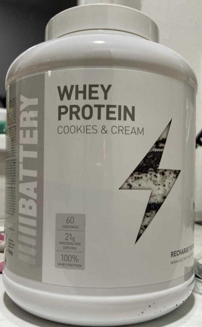 Фото - Whey protein cookies&cream Battery