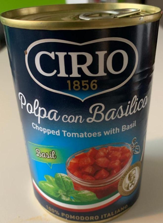 Фото - томаты Polpa con Basilico очищенные резаные Cirio