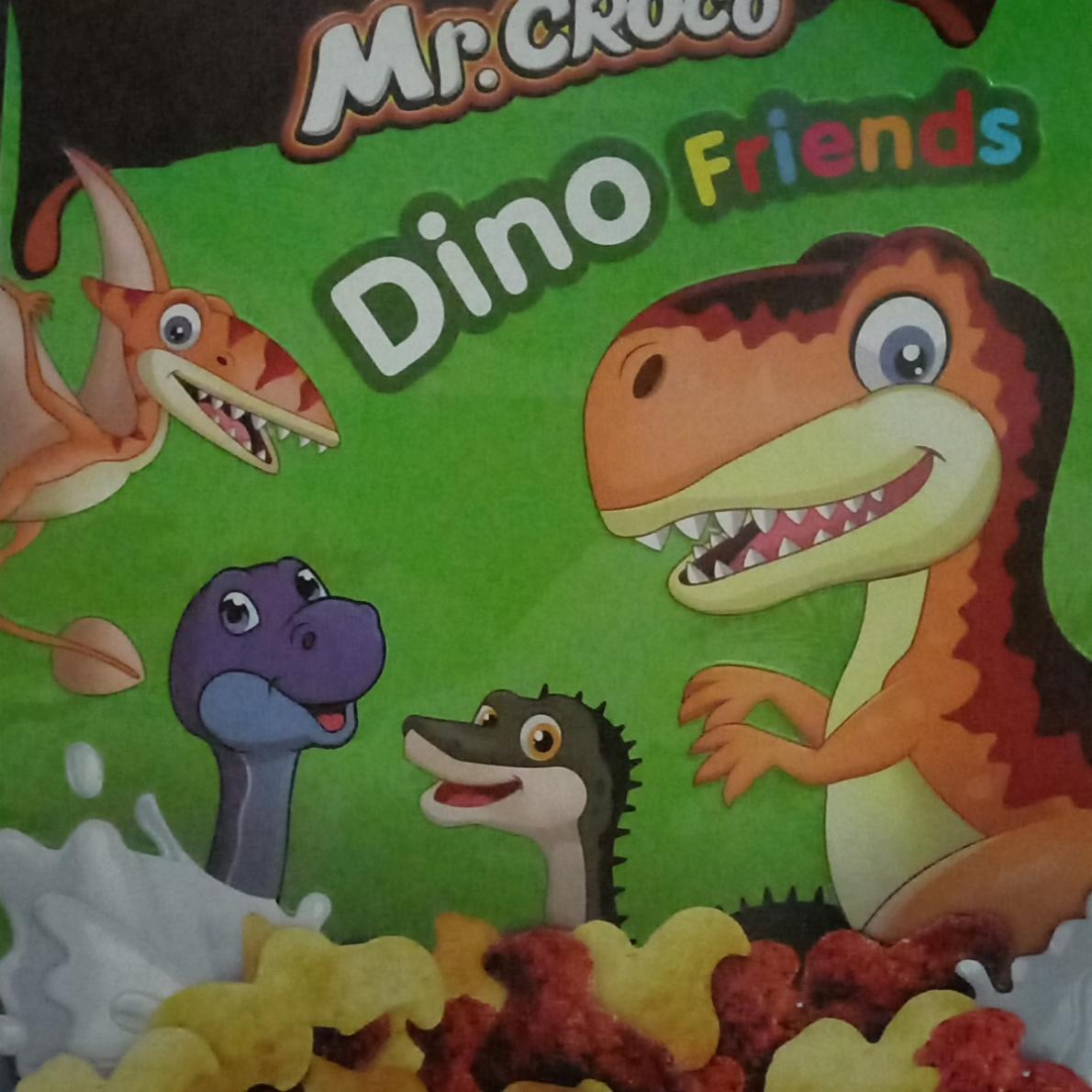 Фото - Кукурузные фигурки Динозаврики микс с какао и молоком Mr.croco Dino friends