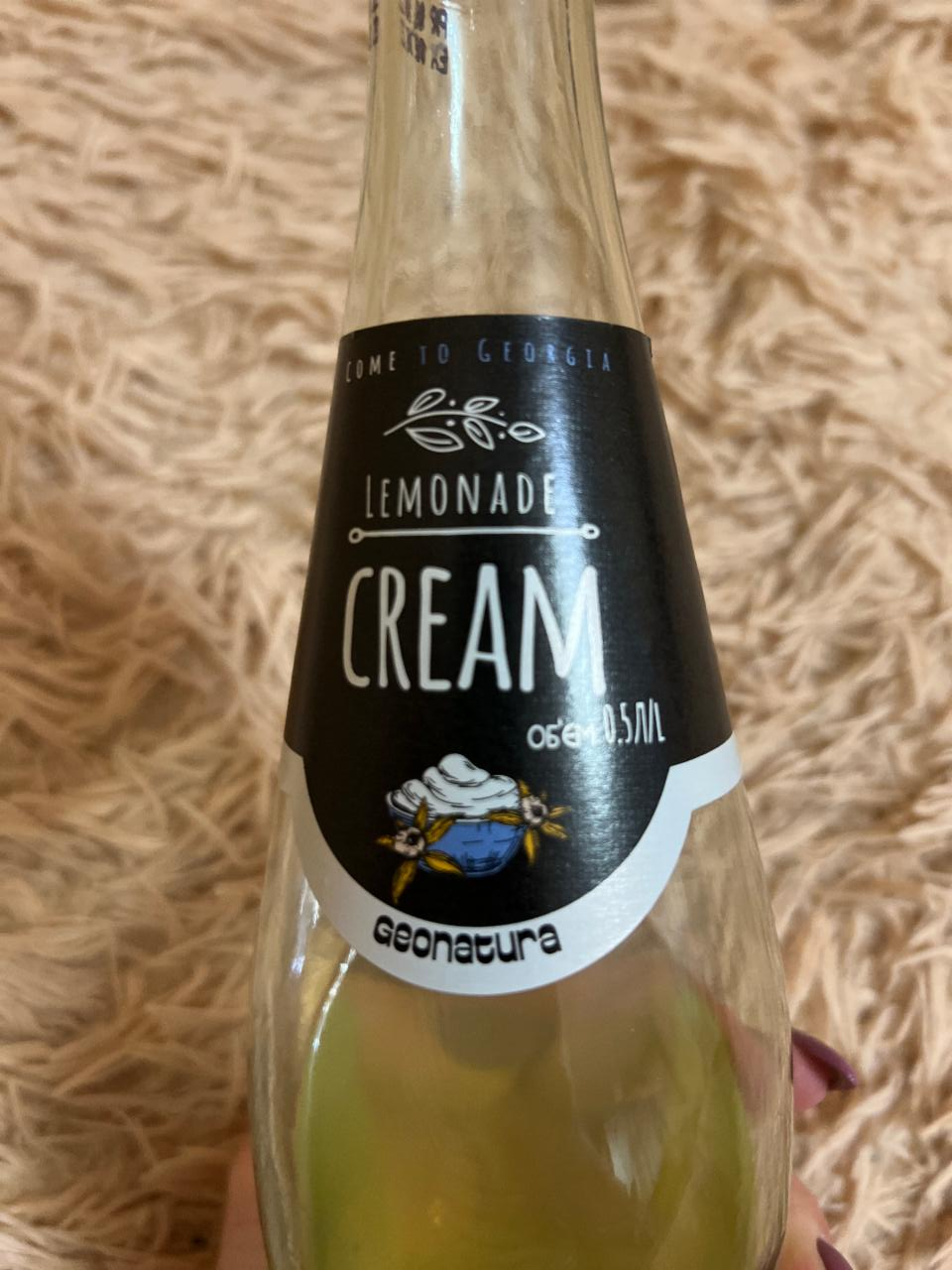 Фото - Напиток безалкогольный сильногазированный Лимонад Крем-сода Lemonade Cream Geonatura