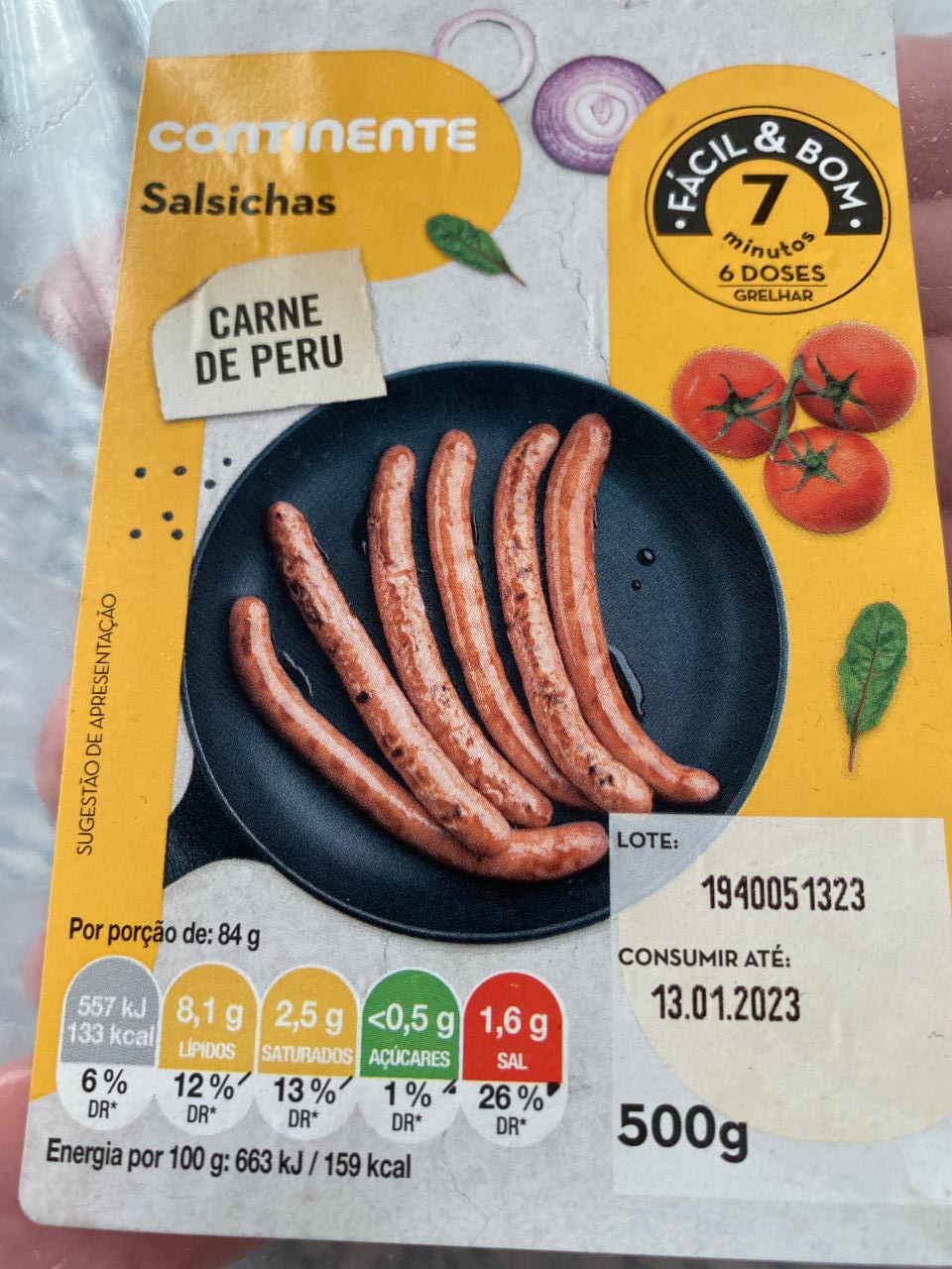 Фото - Сосиски индюшиные Salsichas carne de peru Fácil&Bom